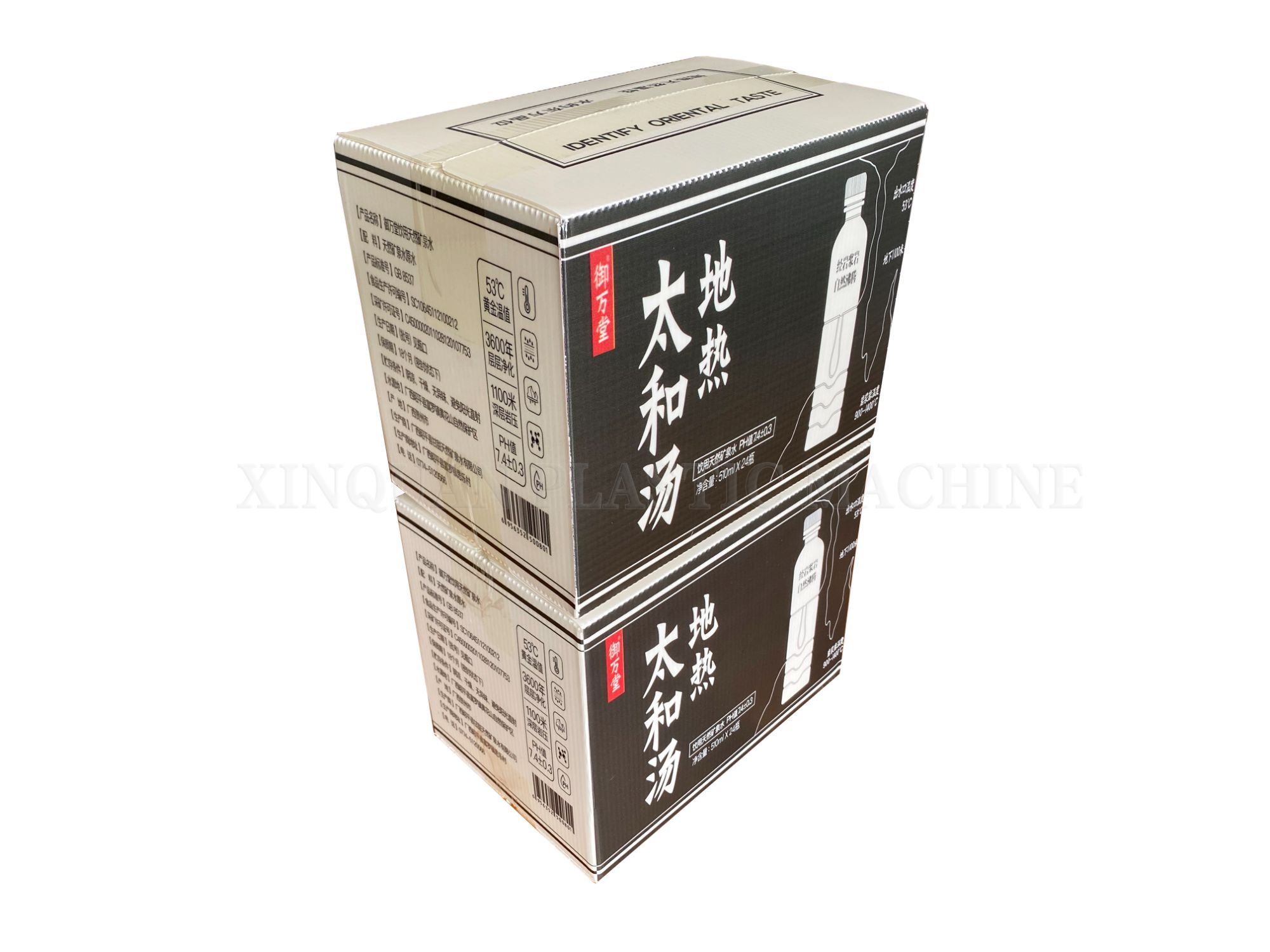 Hollow strip coated anti-impact packaging box turnover