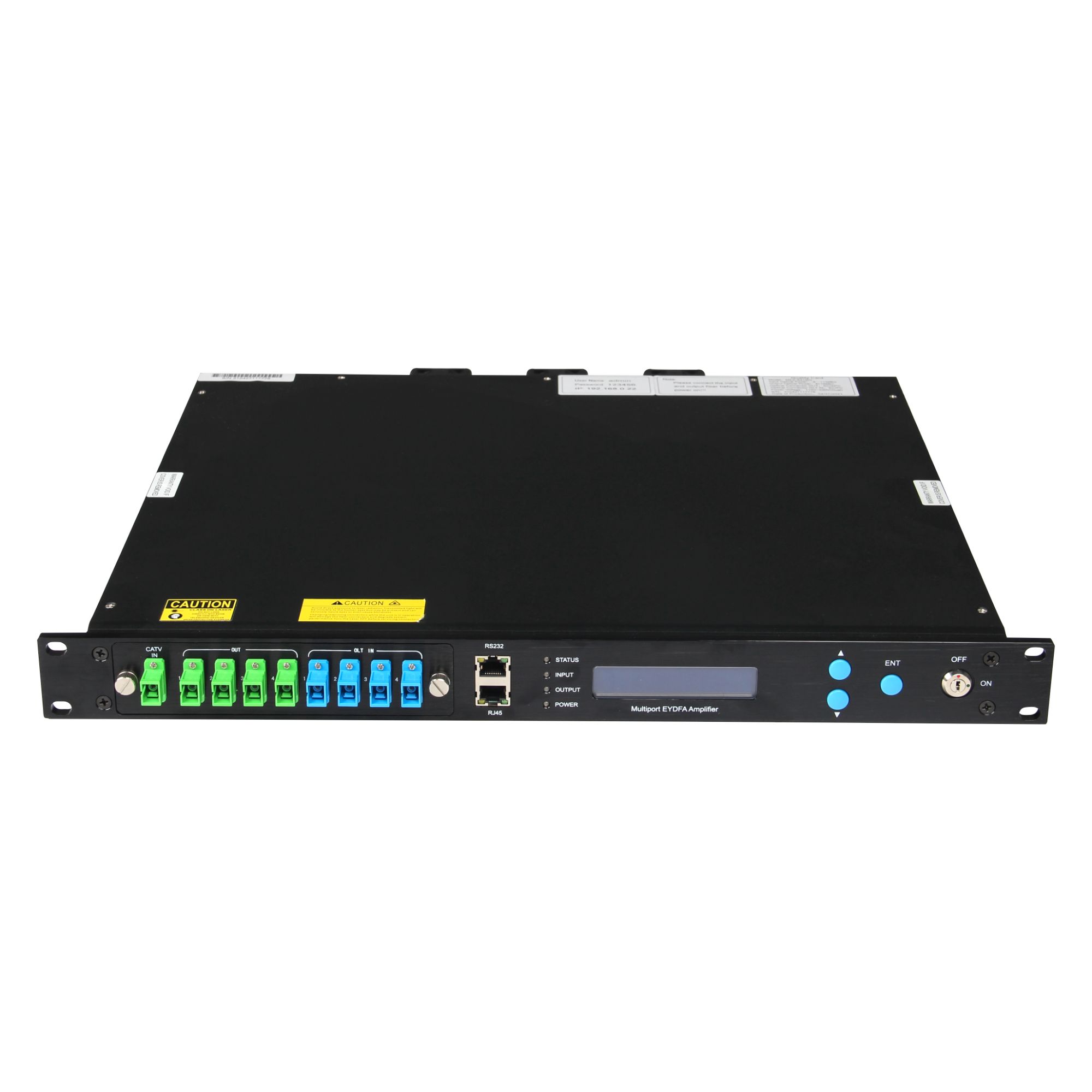 FTTH fttx 1550nm 8port fiber optical amplifier outdoor edfa gpon for CATV network