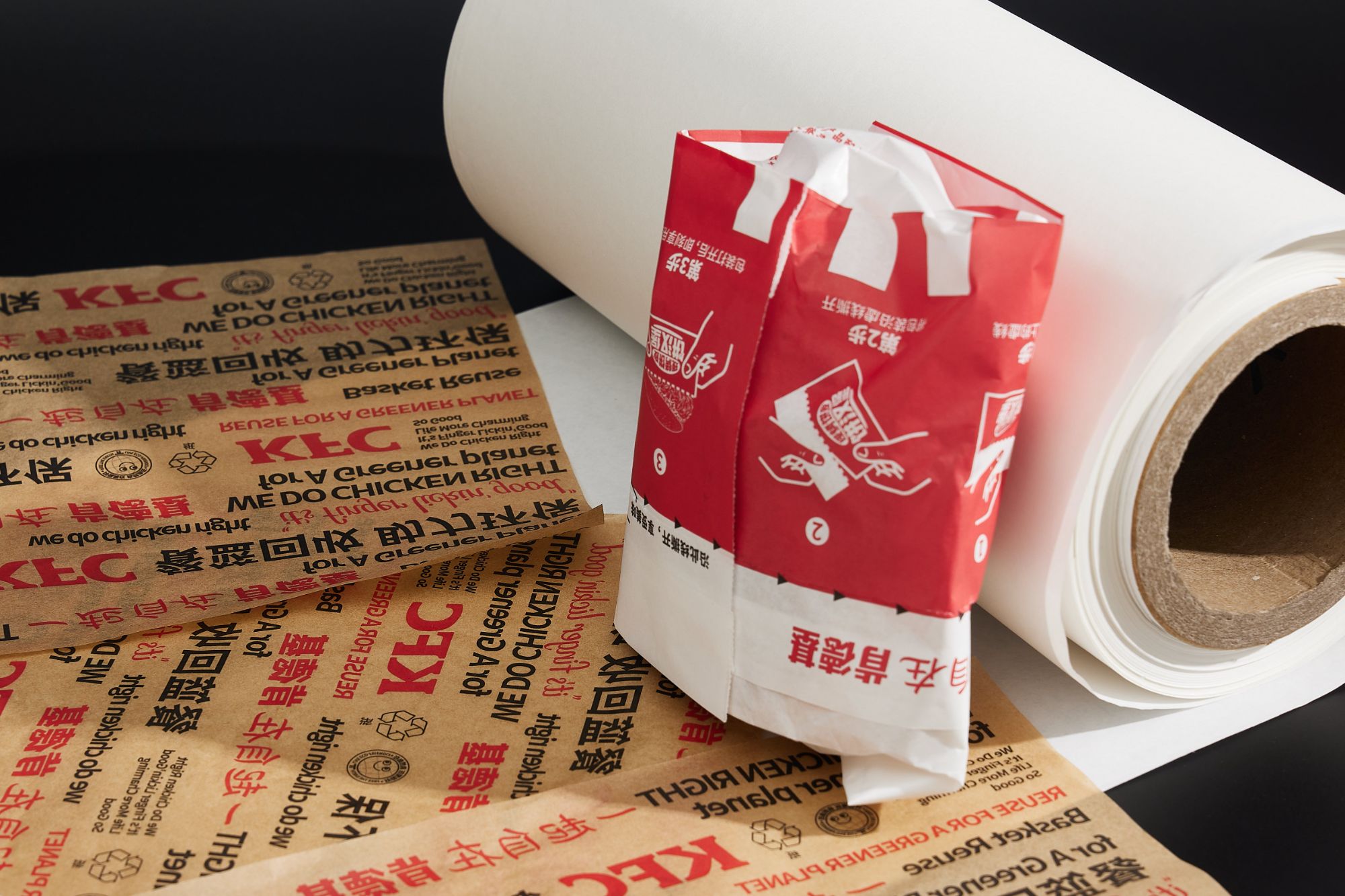 Packaging printing products food grade greaseproof paper roll custom printed greaseproof food wrapping paper