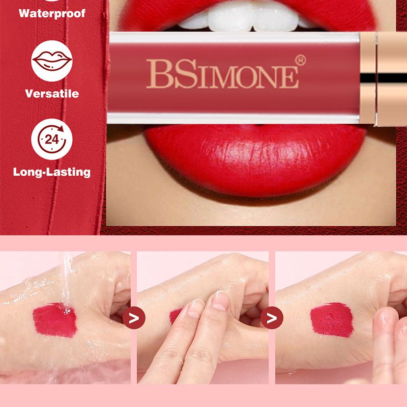 No Transfer Glossy Lip Gloss, Long-lasting Matte Lip Glaze OEM ODM