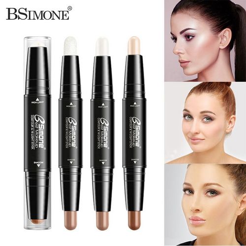 Double-ended contour stick, three-dimensional nose shadow, facial concealer, brightening and highlighting OEM ODM