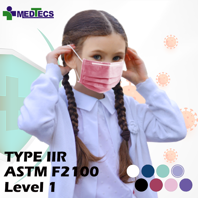 Taiwan Medtecs 3D Medical Face Mask for Kids School