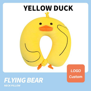 Hot Sell Yellow Duck Pp Cotton u-Shaped Pillow Custom Logo Soft Skin For Decor Factory Creative