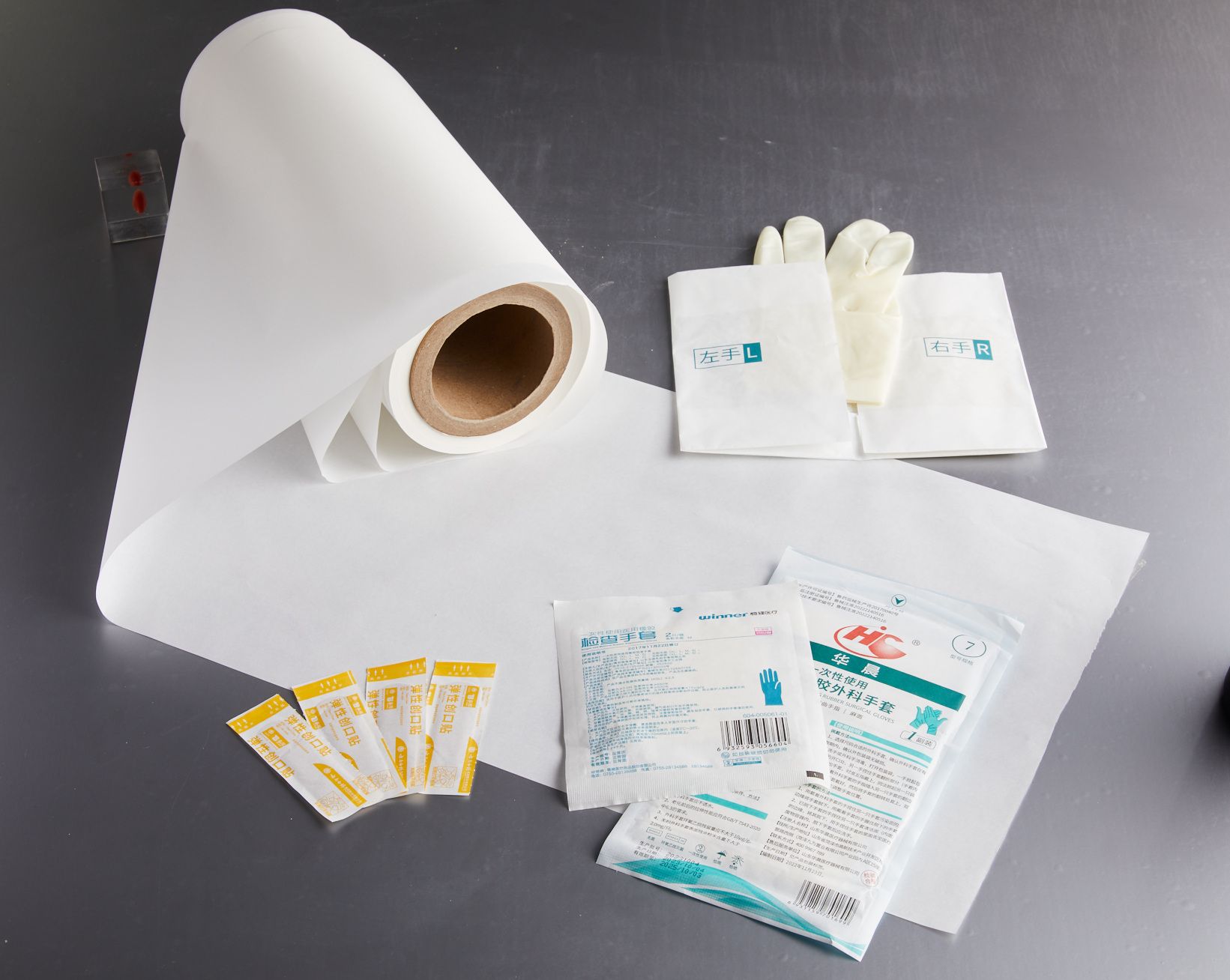 Hot sale Medical Cold-Sealable Base Paper for bandage packaging with Bacteria Resistance Health Grade