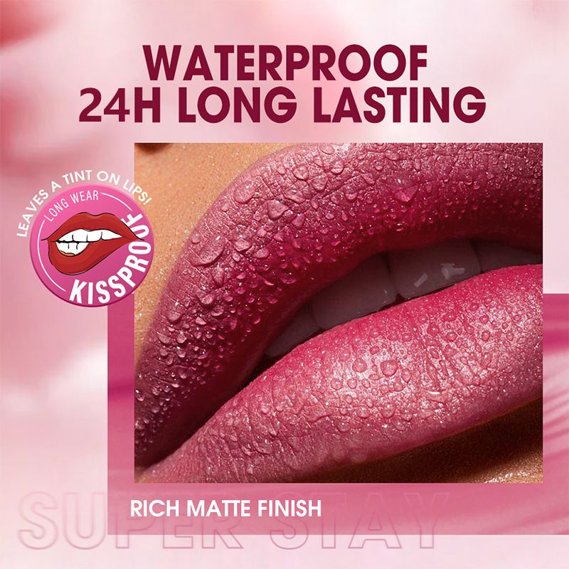 BSMIONE Hot Sell Matte Mist Mouth Lip Gloss Moisturizing Waterproof Non-stick Cup No-fade Lip Glaze OEM ODM