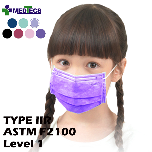 ISO 9001 13485 High Quality Children's Surgical Color Mask Disposable Face Masks For Kids