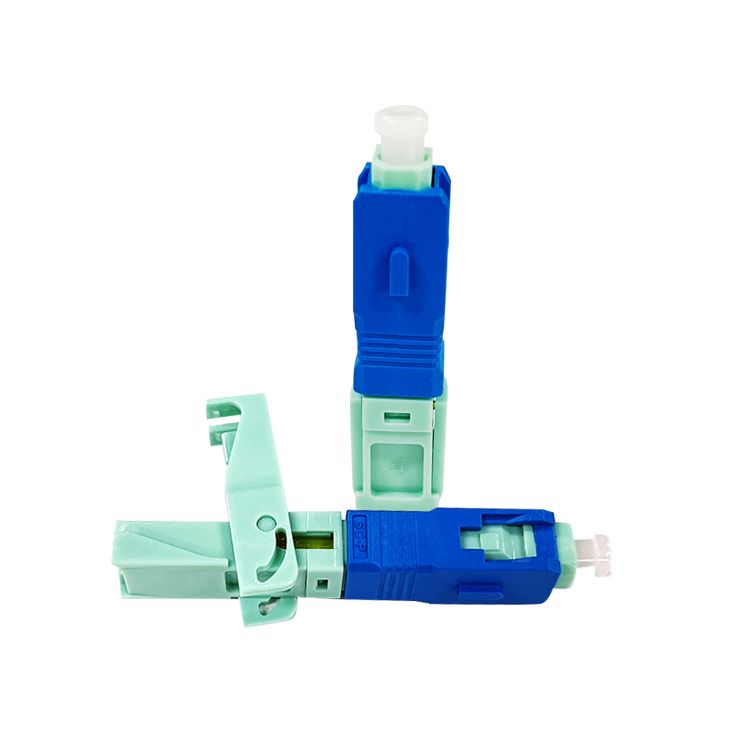 SC APC UPC Single Mode Green Field Assembly Optical Fast Connector Fiber Optic Quick Connector for Ftth Drop Cable