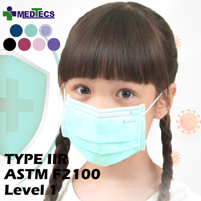 Full Protection Medical School Breathable Kids Disposable Face Mask