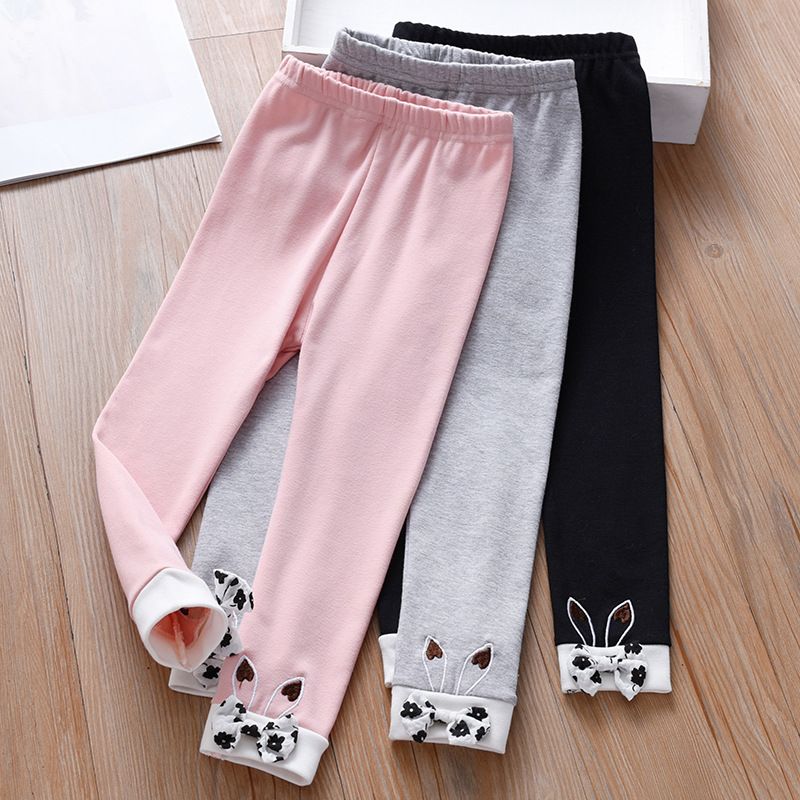 Girls' Leggings, New Spring and Autumn Cartoon Pants for Children, Trendy Trousers for Little Girls, Baby's Autumn Outwear Long