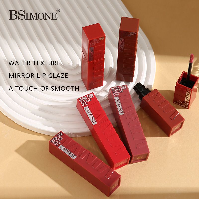 BSIMONE 12 colors Water-gloss Lip Glaze, Moisturizing, Lipstick For Pouty Lip Gloss Wholesale