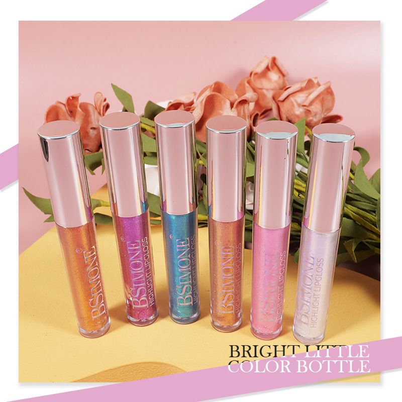 Pearlescent moisturizing lip gloss, fine shimmering water gloss for pouty lips Transparent lip glaze