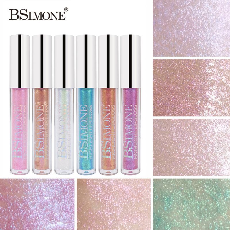 Pearlescent moisturizing lip gloss, fine shimmering water gloss for pouty lips Transparent lip glaze