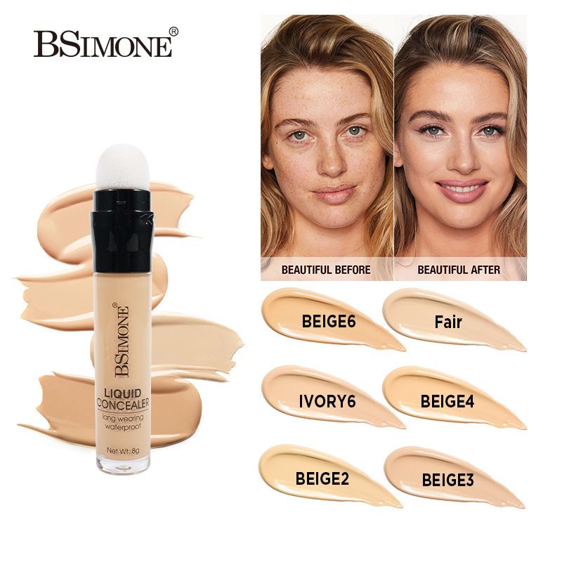 Concealer, moisturizing, long-lasting, hydrating and brightening, waterproof and sweat-proof foundation