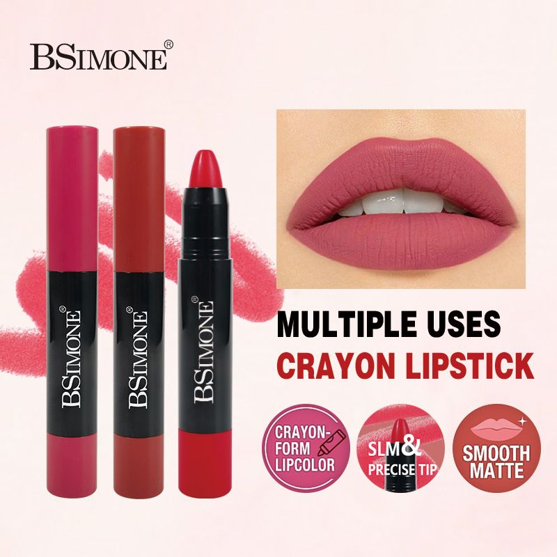 BSIMONE Matte lipstick No transfer waterproof long-lasting hook line smooth velvet lipstick pen OEM ODM