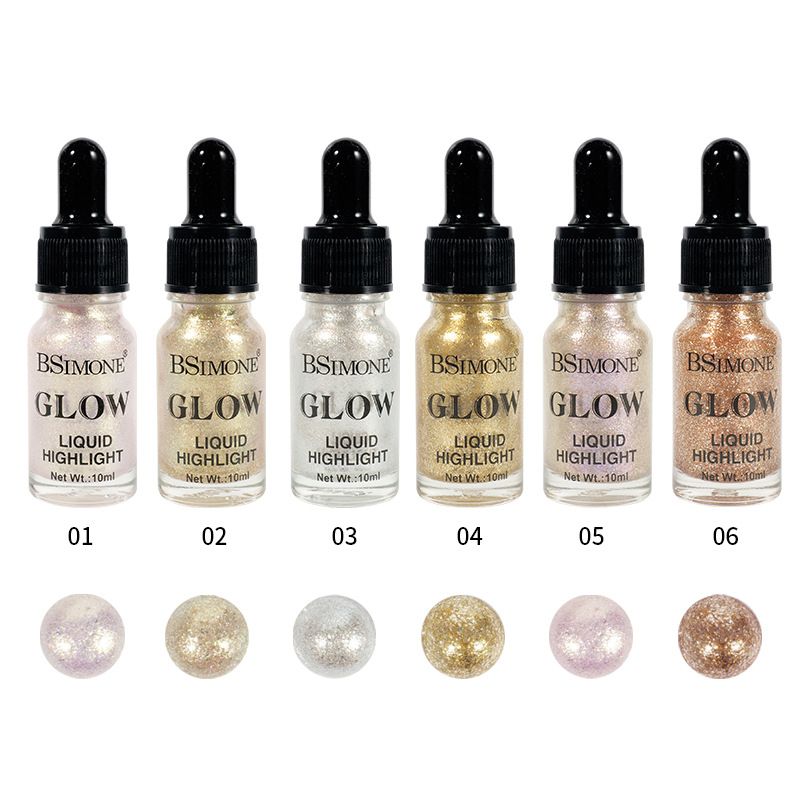 BSIMONE Popular pearlescent flash liquid eyeshadow for face and 3D brightening highlighter for body