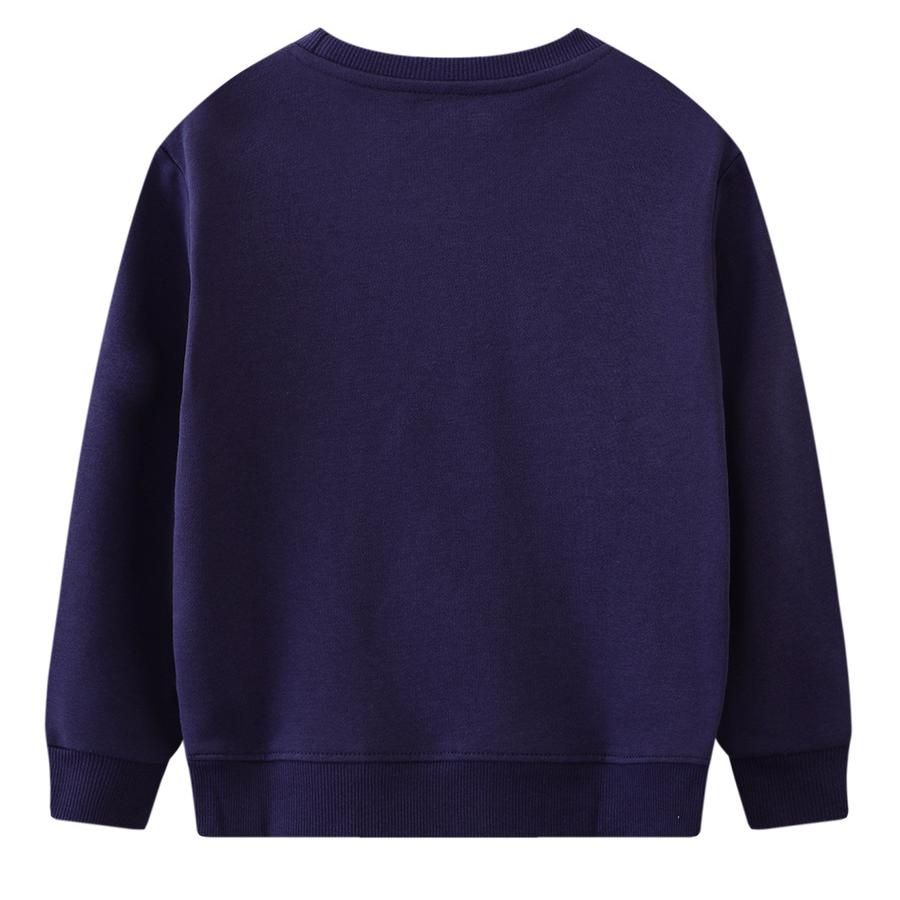 Autumn European Style Children's Cotton Long-Sleeve Sweatshirt, Trendy Pullover Crewneck for Kids