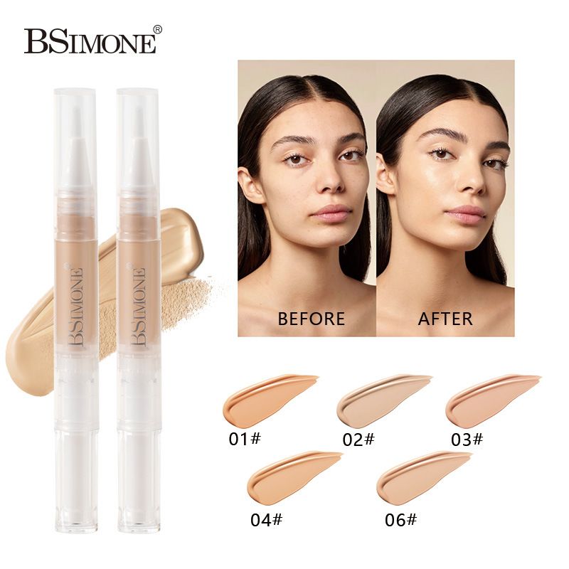 Naturally moist, light and thin liquid concealer for dark circles, acne, spots, waterproof and long-lasting