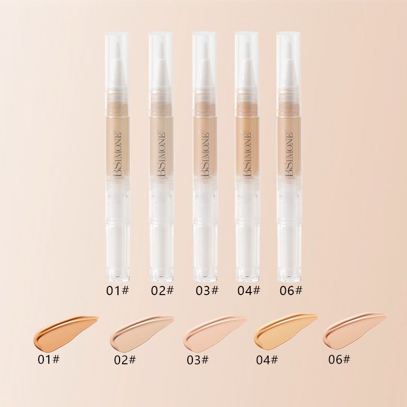 Naturally moist, light and thin liquid concealer for dark circles, acne, spots, waterproof and long-lasting