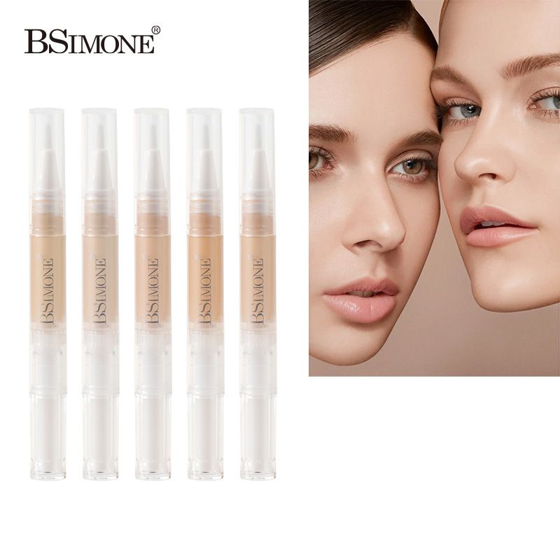 Naturally moist, light and thin liquid concealer for dark circles, acne, spots, waterproof and long-lasting