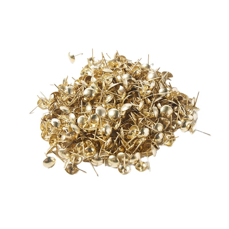 Wholesale Factory price Decorative Round Shiny Golden Iron Upholstery Nails Sofa Tacks Sofa Nail