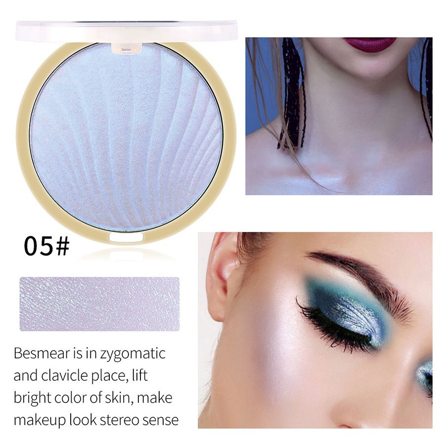 BSIMONE Shell Pearlescent Glitter Highlighting Powder Non-Flying Powder Monochrome Portable