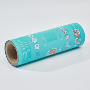 Custom printed wet tissue wrapper soap packaging film roll