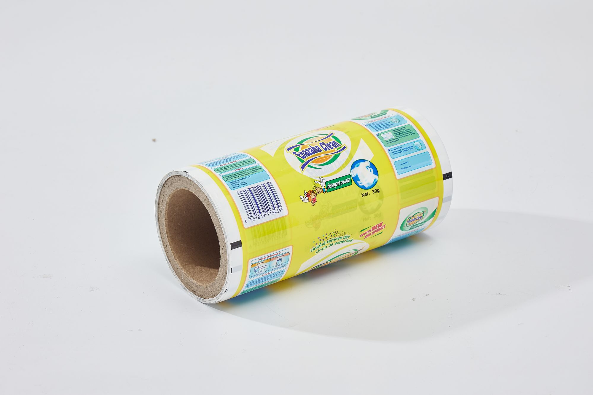 Manufacturer packing and printing detergent powder small bar soap roll film package customized soap Laundry Detergent Roll Film