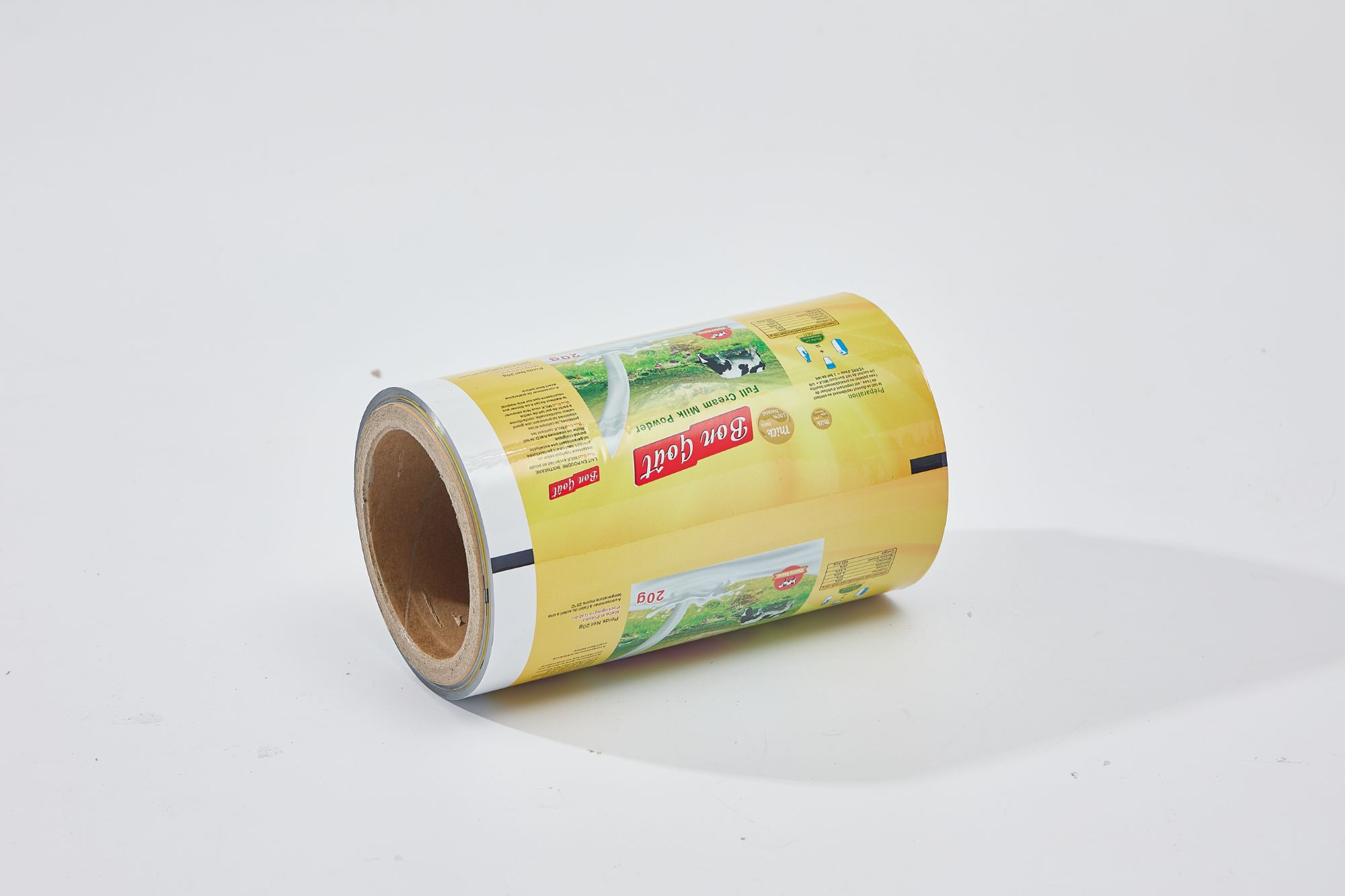 Custom printing plastic flexible packaging packing pouch sachet bag snack food milk powder film roll