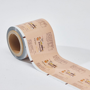 OEM design printing Roll stock stick pack pouch film Biscuit Crunch Snack Food Automatic packaging films