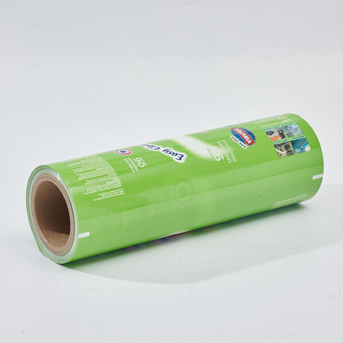 2024 Custom Printing Washing Powder Toilet Paper Packing Film PET PE Two Layer Lamination Plastic Film For Soap/Laundry