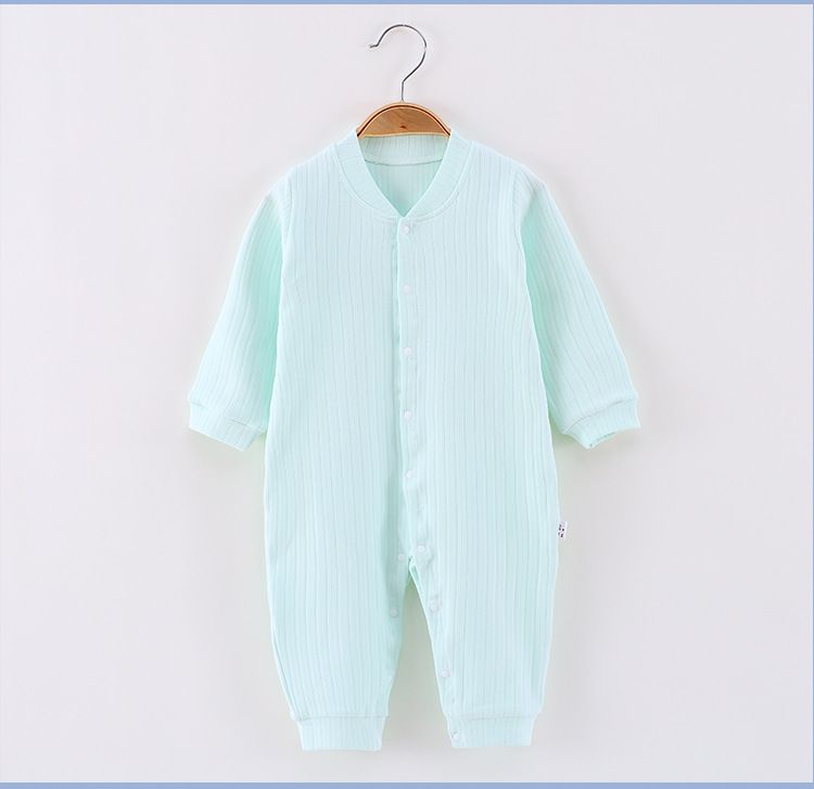 New Baby Newborn Cotton Spring and Autumn Winter Cotton Breathable Long Sleeve Air Conditioner with Good Elasticity, Comfortable