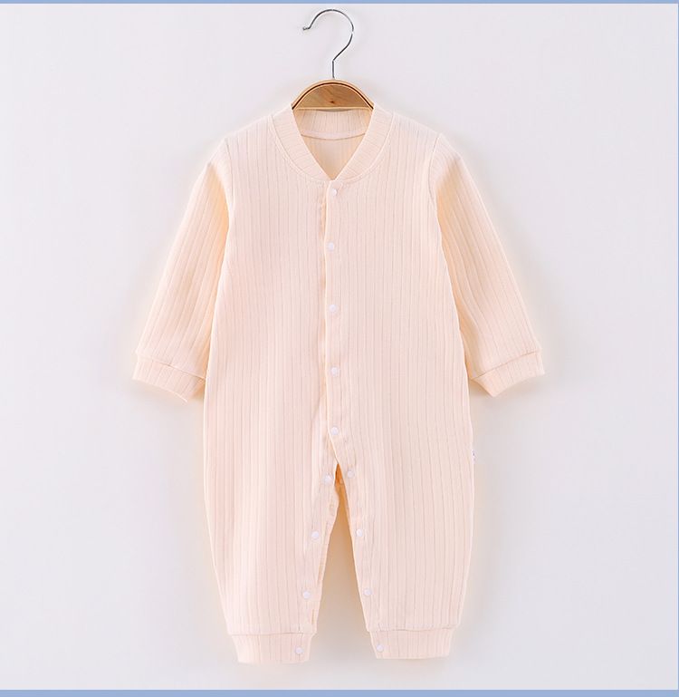 New Baby Newborn Cotton Spring and Autumn Winter Cotton Breathable Long Sleeve Air Conditioner with Good Elasticity, Comfortable