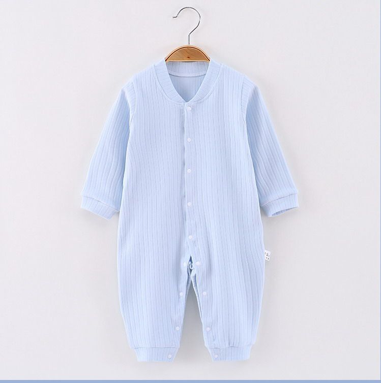 New Baby Newborn Cotton Spring and Autumn Winter Cotton Breathable Long Sleeve Air Conditioner with Good Elasticity, Comfortable