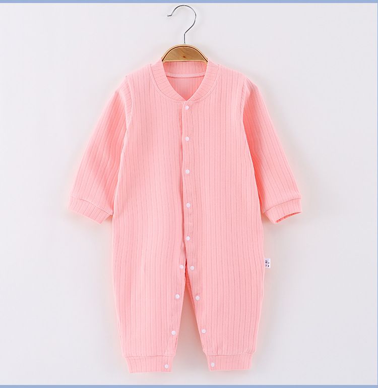 New Baby Newborn Cotton Spring and Autumn Winter Cotton Breathable Long Sleeve Air Conditioner with Good Elasticity, Comfortable