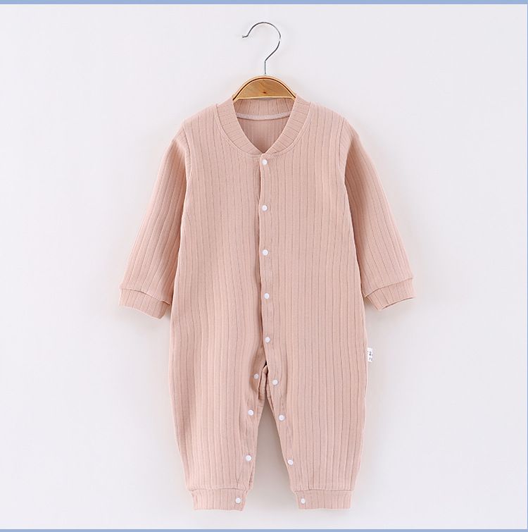 New Baby Newborn Cotton Spring and Autumn Winter Cotton Breathable Long Sleeve Air Conditioner with Good Elasticity, Comfortable