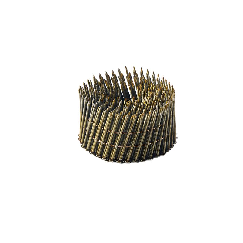 15 Degree Wire Collated Screw Nails Color Plated Galvanized for Pallet Wood Steel Material