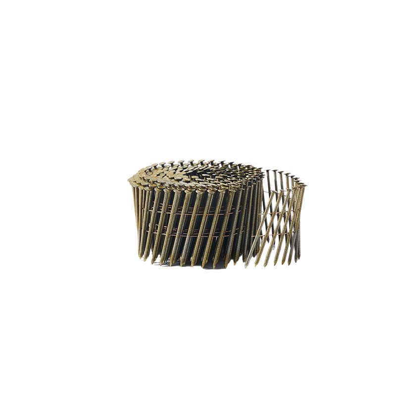 15 Degree Wire Collated Screw Nails Color Plated Galvanized for Pallet Wood Steel Material