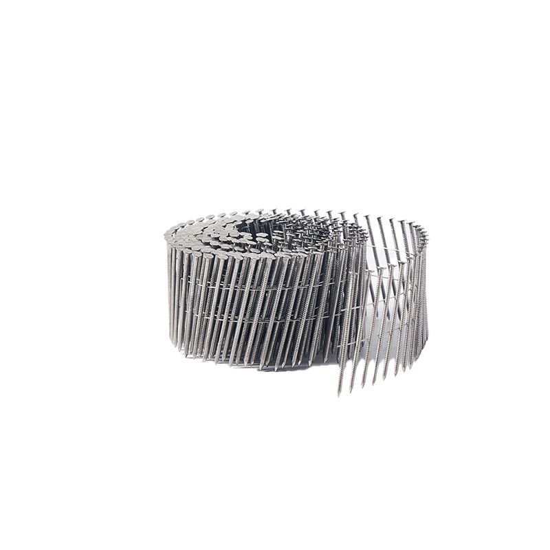 Screw Spiral Shank 15 Degree Wire Weld Coil Nails For Wood Pallet Common Nails Stinger For Roofing