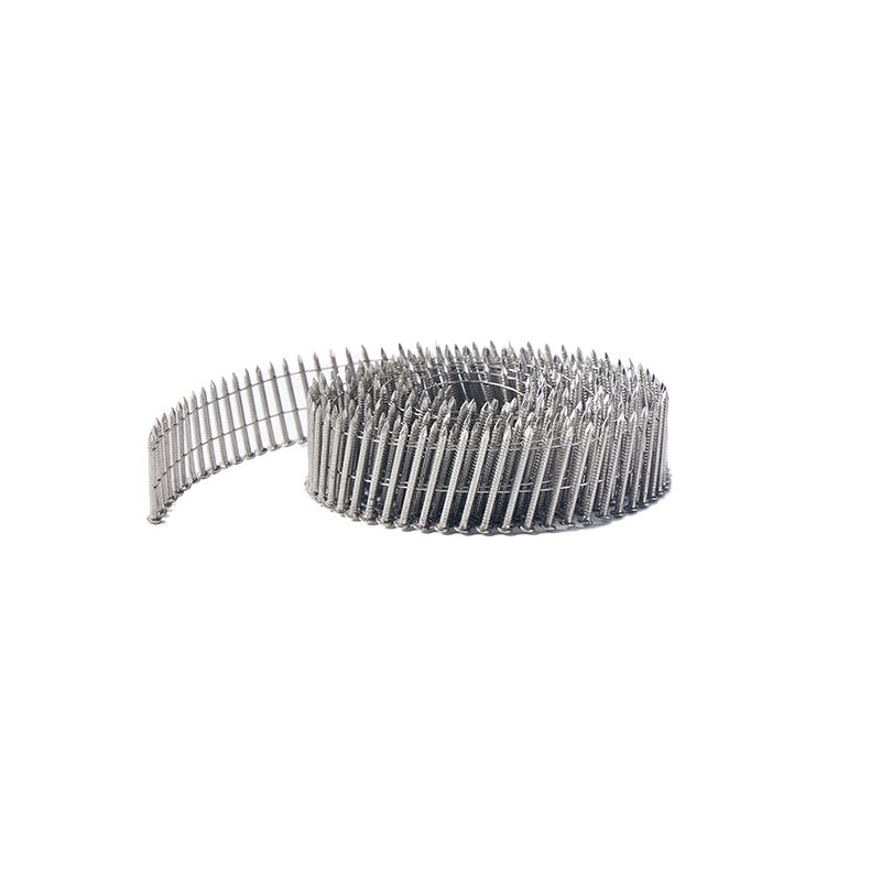 Durable Carbon Steel Coil Nail 2.1 Diameter 45 Mm Size Height For Pneumatic Stapler Shoot Into Wood