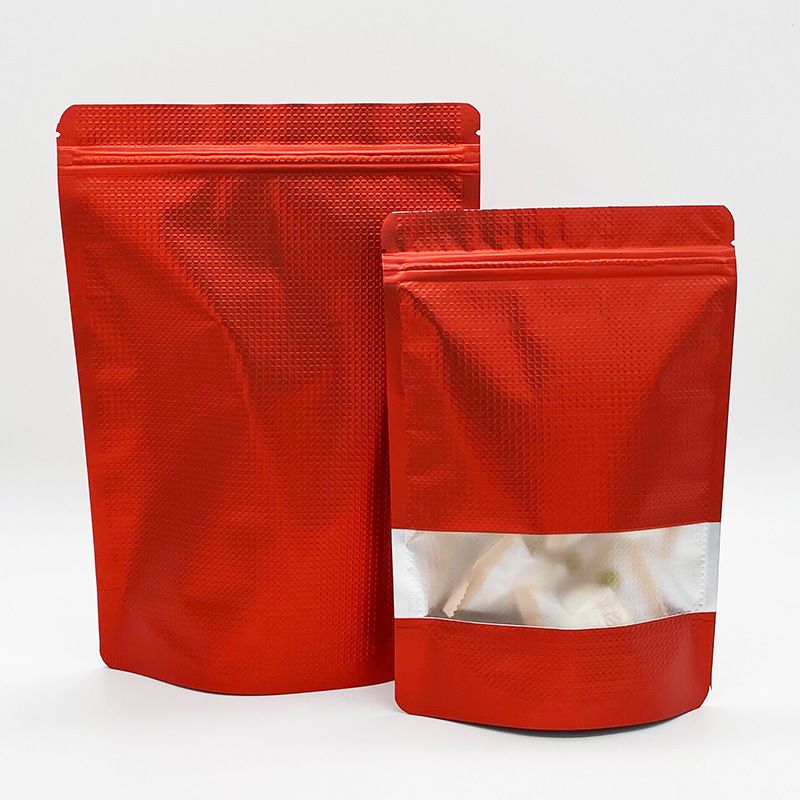 High quality custom ziplock bags stand up zip lock pouch food packaging pouch with window