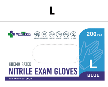 ISO 10993 Surgical Disposable Thick Medic Rubber Nitrile Exam Gloves