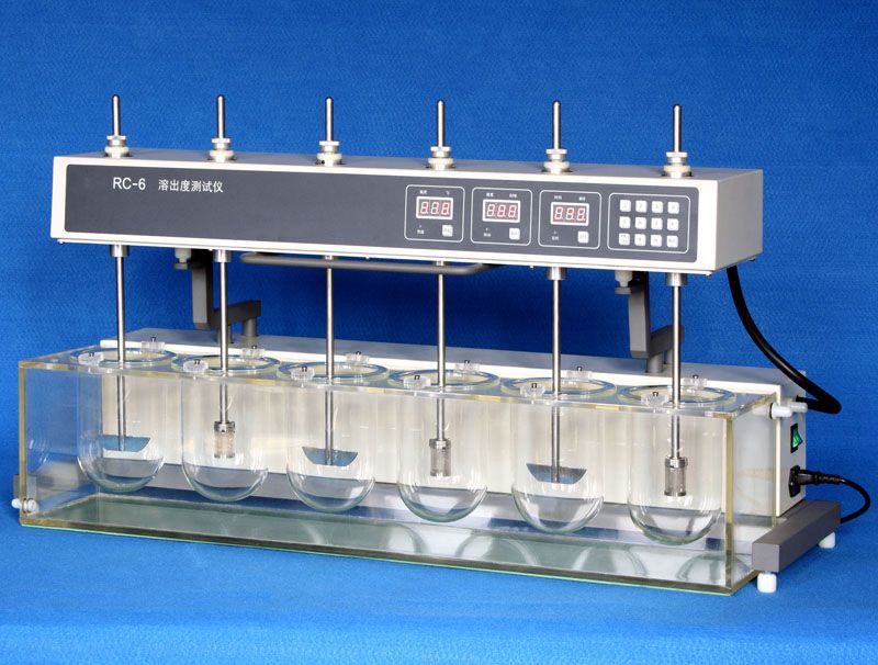 Unite RC-6 Lab Testing Equipment Automatic Tablet/capsule Dissolution Tester LED Display 6 Vessels