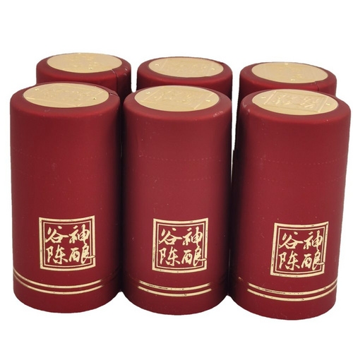 Manufacture Customized Color Heat Wrap Shrink Seal Champagne Wine Liquor Bottle Cap Tear Stripe