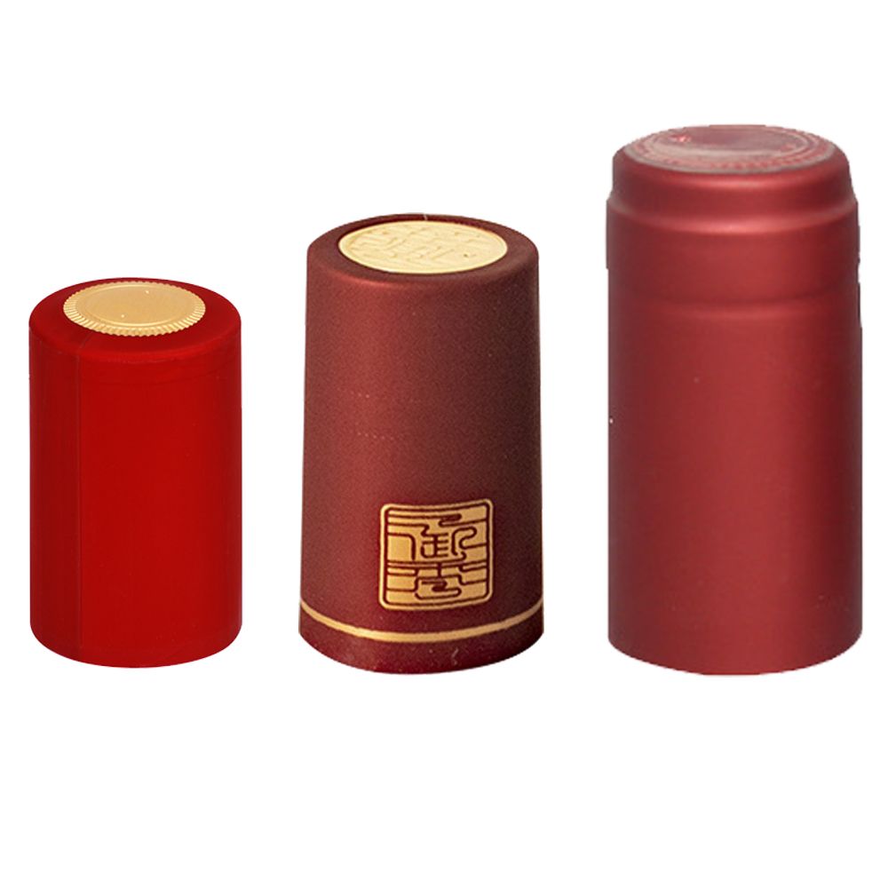 Manufacture Customized Color Heat Wrap Shrink Seal Champagne Wine Liquor Bottle Cap Tear Stripe