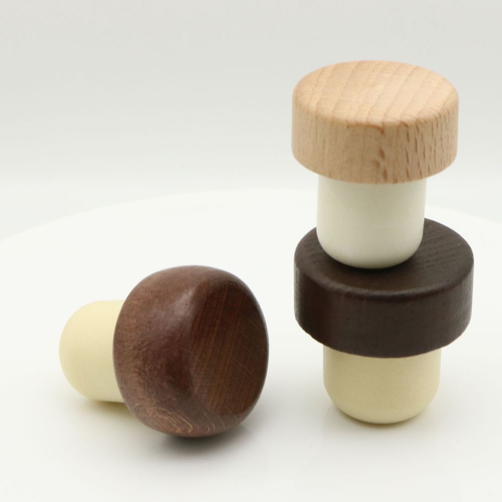 Wholesale Wine Bottle Sealing Cap Wine Whisky Bottle Straight Stopper T Shape Synthetic Cork Plastic Cap