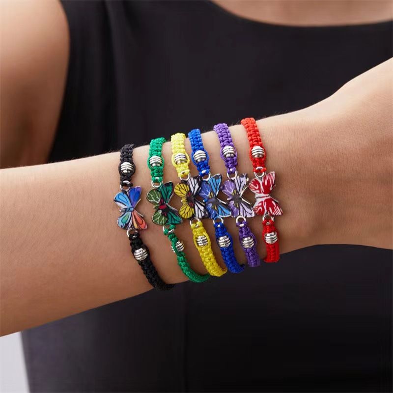 Hand-woven couple butterfly bracelet bracelet bracelet bracelet