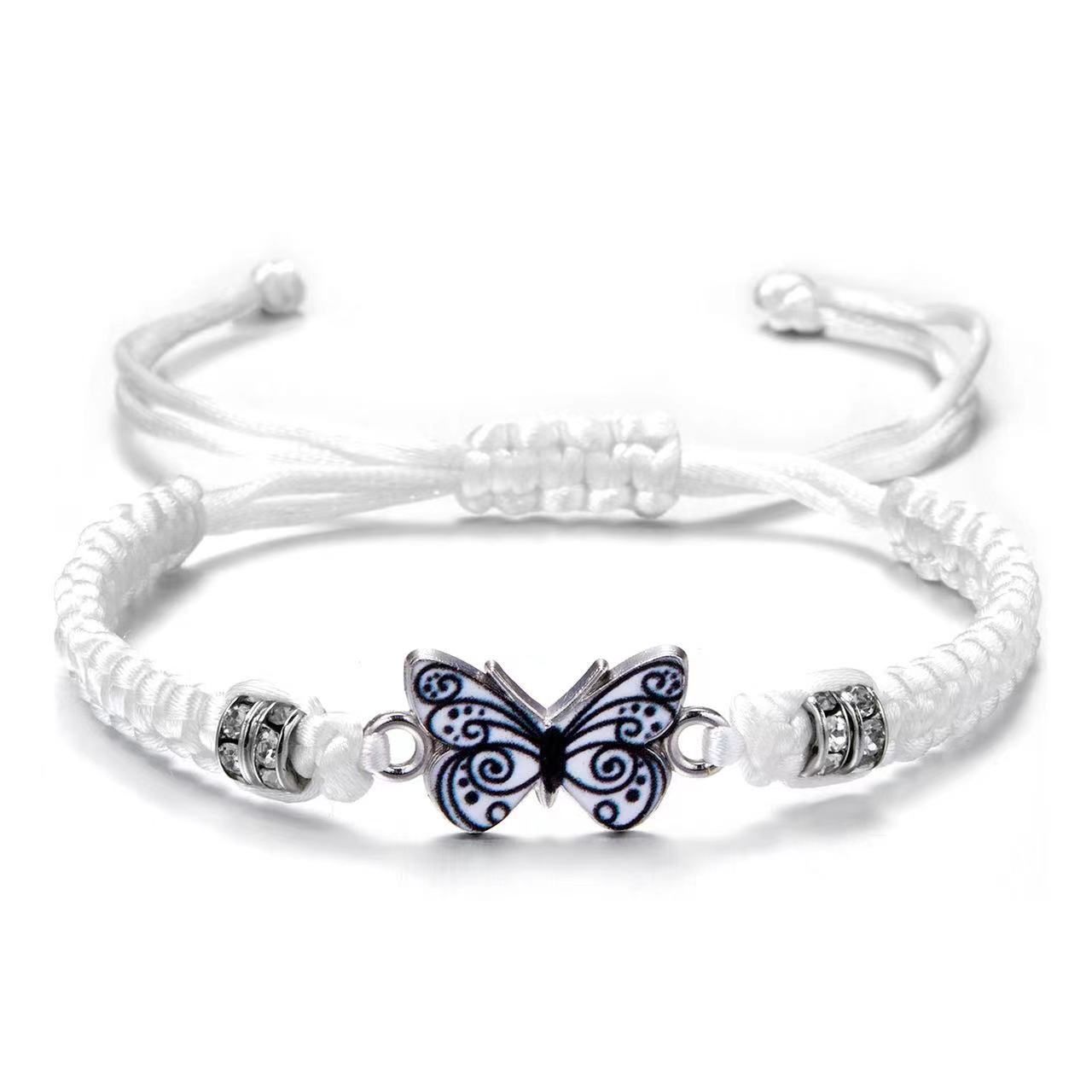 Hand-woven couple butterfly bracelet bracelet bracelet bracelet