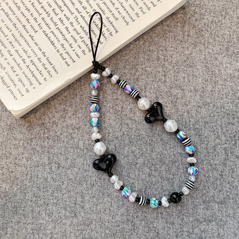 Mobile phone chain, colorful beaded wrist lanyard, cute hanging ornament, mobile phone chain for Apple, Samsung, Huawei, Xiaomi,