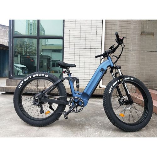 High Quality 26 Inch Aluminum Frame Full Suspension Electric Fat Tire Ebike Bike For Sale