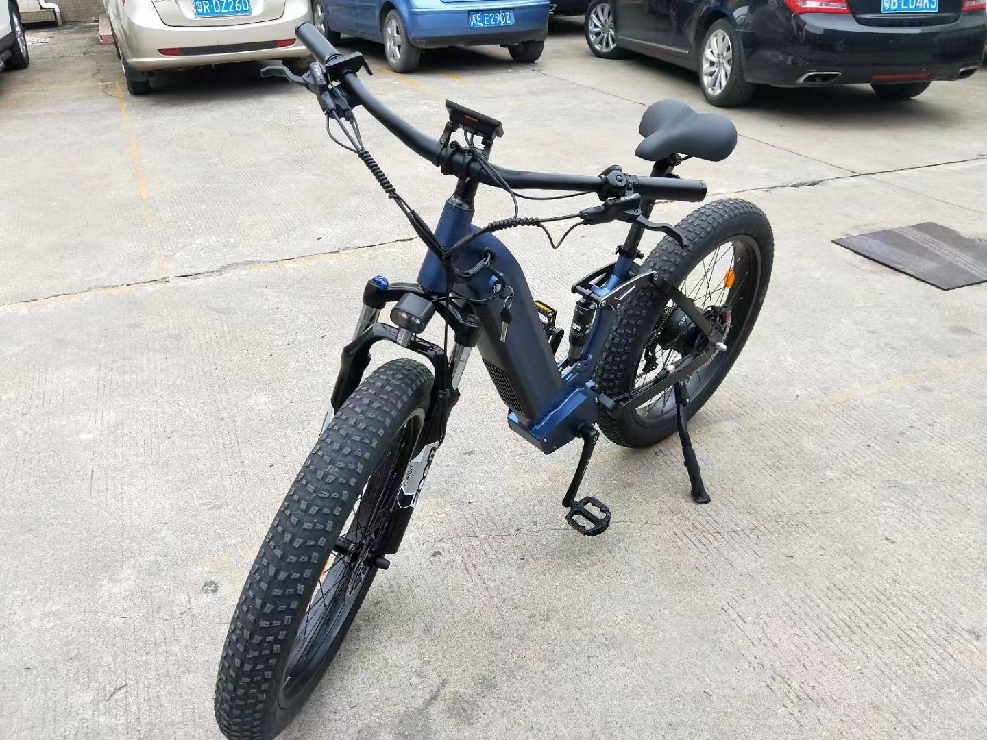 High Quality 26 Inch Aluminum Frame Full Suspension Electric Fat Tire Ebike Bike For Sale